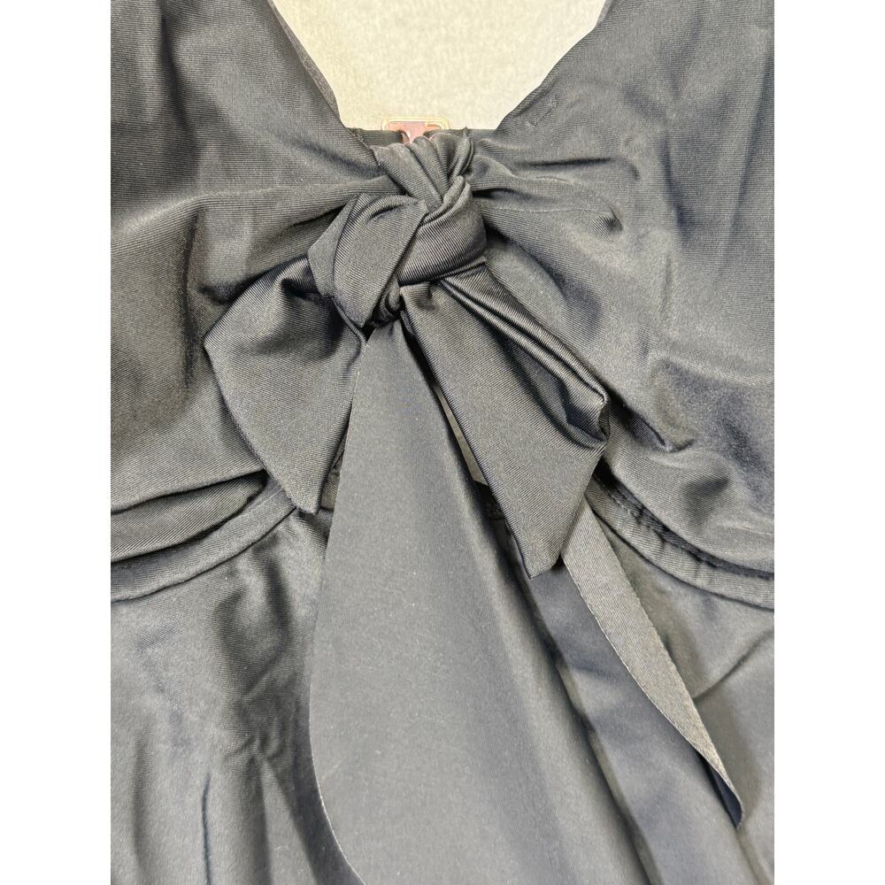 Raisins Curve Trendy Plus Topanga Ruffle-Trim Bikini Top black 18W $58 - Picture 7 of 11